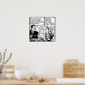 Kinderen Hebben Funny Retro Print Poster Bord (Keuken)
