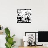 Kinderen Hebben Funny Retro Print Poster Bord (Thuiskantoor)