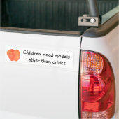 Kinderen hebben modellen nodig in plaats van criti bumpersticker (Op Truck)