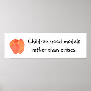 Kinderen hebben modellen nodig poster