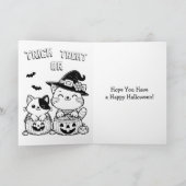 Kinderen hebben plezier bij de pompoen patch Hallo Kaart (Binnen)