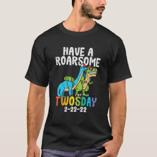 Kinderen hebben twee keer een roargium 2-22-22 din t-shirt