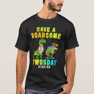 Kinderen hebben twee keer een roargium 2-22-22 din t-shirt