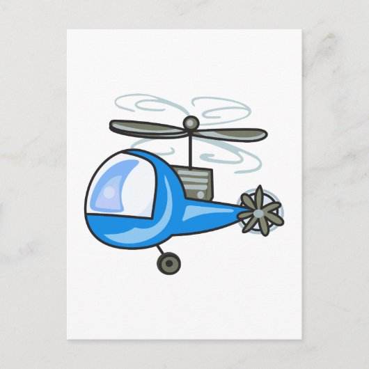 KINDEREN HELICOPTER BRIEFKAART (Voorkant)