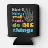 Kinderen helpen kleine handen grote dingen te doen blikjeskoeler (Achterkant)