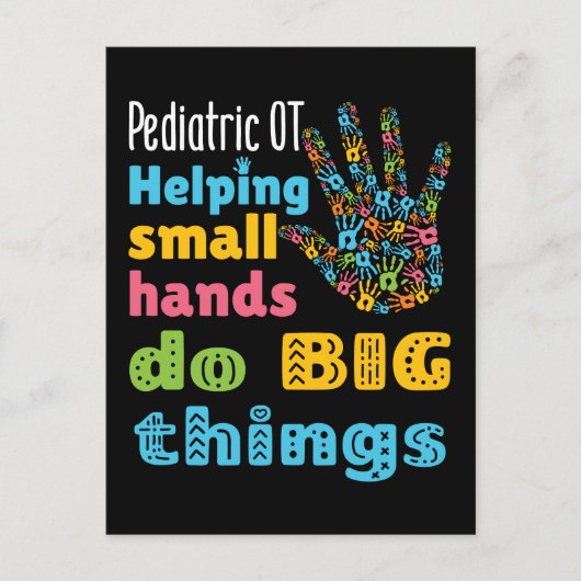 Kinderen helpen kleine handen grote dingen te doen briefkaart (Voorkant)