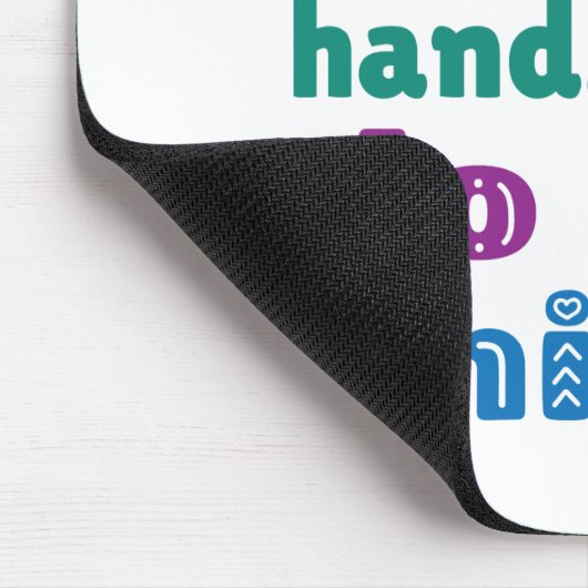 Kinderen helpen kleine handen grote dingen te doen muismat (Hoek)