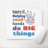 Kinderen helpen kleine handen grote dingen te doen muismat (Met muis)