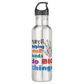 Kinderen helpen kleine handen grote dingen te doen waterfles  (Voorkant)