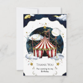 Kinderen Hemels Circus Verjaardag Bedankkaart