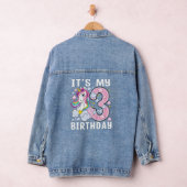 Kinderen Het is mijn 3e verjaardag Unicorn Kind 3 Denim Jacket (Hangar)