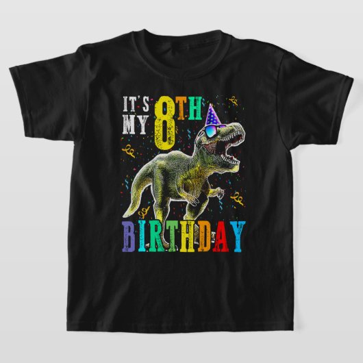 Kinderen Het is mijn 8e verjaardag Happy 8 jaar di T-shirt (Laagn)