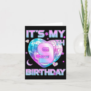 Kinderen Het is mijn 9e verjaardag Meisje 9 jaar o Kaart