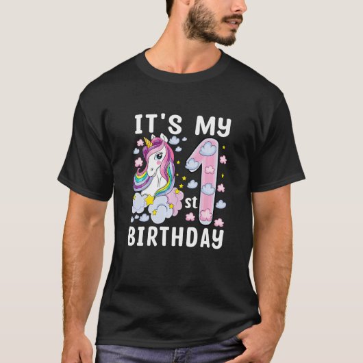 Kinderen Het is mijn eerste Kind van de Birthday U T-shirt (Voorkant)