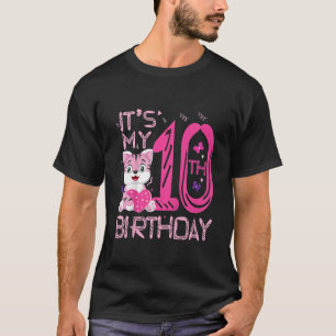 Kinderen het is mijn tiende verjaardag voor de 10 t-shirt