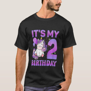 Kinderen Het is mijn tweede verjaardag 2 jaar oud T-shirt