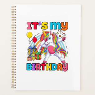 Kinderen Het is mijn verjaardag Dabbing Eenhoorn R Planner