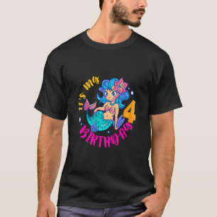 Kinderen Het is mijn vierde verjaardag van vier ja T-shirt