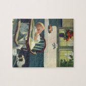  kinderen, hoeszetkamer keuken voor Baby Legpuzzel (Horizontaal)