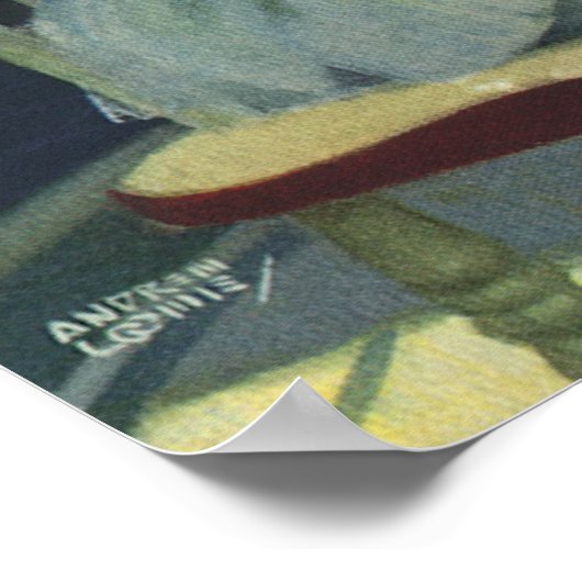  kinderen, hoeszetkamer keuken voor Baby Poster (Hoek)