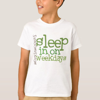 Kinderen Homeschool t-shirt: Slaap in T-shirt