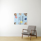 Kinderen Hond Feest Banner Wandkleed (In Situ (horizontaal))
