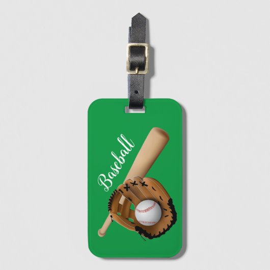 Kinderen Honkbal  Bagagelabel (Voorkant (verticaal))