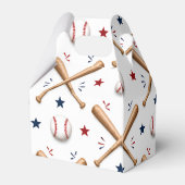 Kinderen honkbal favor tags bedankdoosjes (Achterkant)