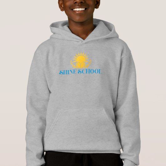 kinderen hoodie kleur logo (Voorkant)