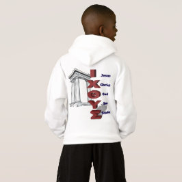 Kinderen hoodie met ICTHYS Griekse acroniem vertaa