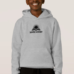 Kinderen Hoodies Minimaal Zwart Logo Stijl