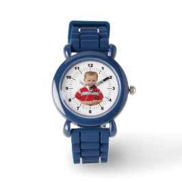 Kinderen horloge - Gepersonaliseerd - Zwart genumm