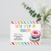 Kinderen houden contact met KIT Square Sticker Fav Briefkaart (Staand voorkant)