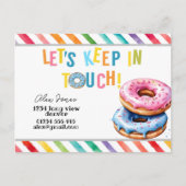 Kinderen houden contact met KIT Square Sticker Fav Briefkaart (Voorkant)