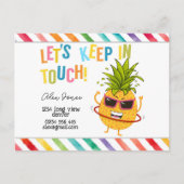 Kinderen houden contact met KIT Square Sticker Fav Briefkaart (Voorkant)