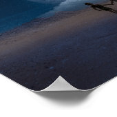 Kinderen houden handen vast op de maan poster (Hoek)