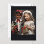 Kinderen houden van koppel briefkaart (Voorkant / Achterkant)