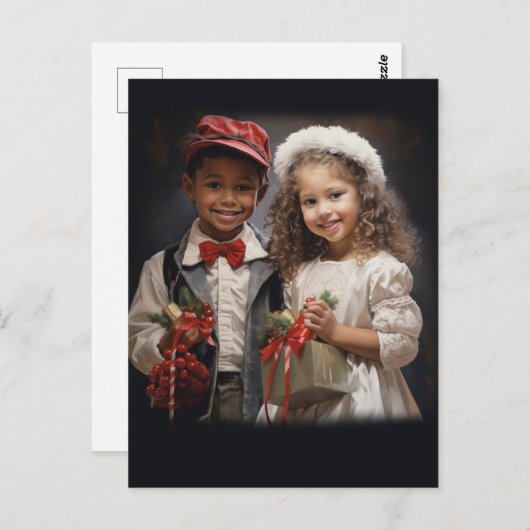 Kinderen houden van koppel briefkaart (Voorkant / Achterkant)