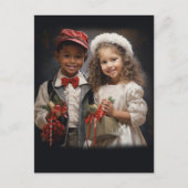 Kinderen houden van koppel briefkaart (Voorkant)