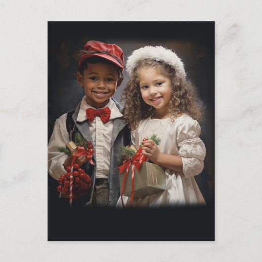 Kinderen houden van koppel briefkaart (Voorkant)