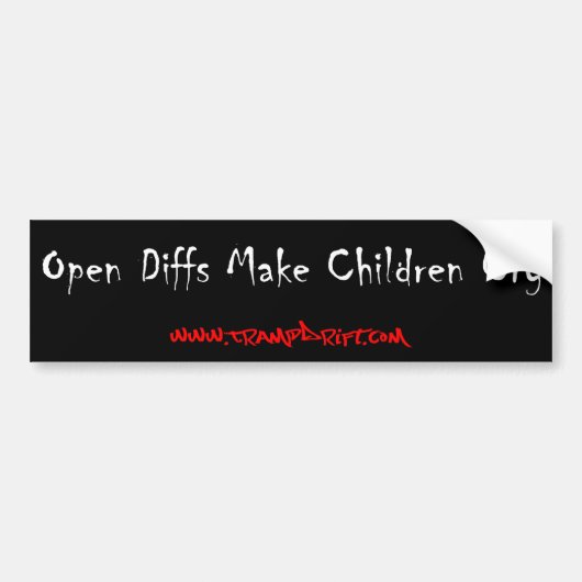 kinderen_huilen bumpersticker (Voorkant)