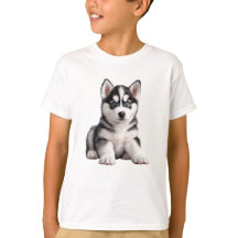Kinderen Husky Puppy T-shirt