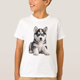 Kinderen Husky Puppy T-shirt