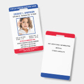 Kinderen ID Aangepaste foto Identificatie Noodsitu Badge (Voor- en achterkant)