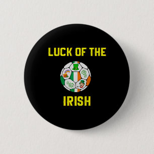 Kinderen Ierse Vlag Ierland Voetbal Byll Art  Ronde Button 5,7 Cm