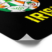 Kinderen Ierse Vlag Ierland Voetbal Byll Kunst  Poster (Hoek)