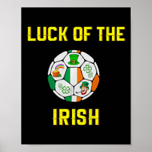 Kinderen Ierse Vlag Ierland Voetbal Byll Kunst  Poster