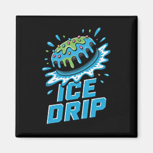 Kinderen IJshockey Puck Drip Grafisch Ijs Drip B Magneet