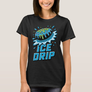 Kinderen IJshockey Puck Drip Grafisch Ijs Drip B T-shirt