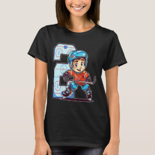 Kinderen IJshockey Verjaardag - 2 Jaar Oude Jongen T-shirt